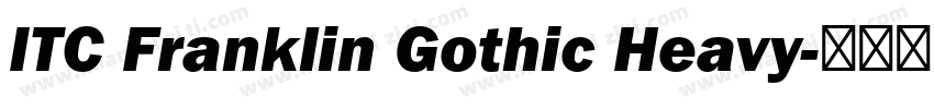 ITC Franklin Gothic Heavy字体转换